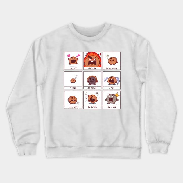 shooky faces cartoon Crewneck Sweatshirt by tonguetied